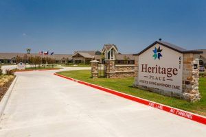 Trails at Heritage Place Assisted Living and Memory Care entry